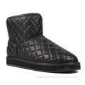 Winter Ankle Qulited Leather Boots